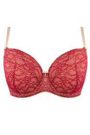 Unikat Tess Biustonosz usztywniany, bordo-beż