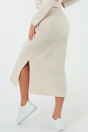 Italian Fashion Stella maxi Spódnica dresowa, beż