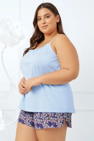 Italian Fashion Gonesa ws.r. kr.sp. Nocna piżama, niebieski/druk