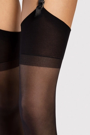 Fiore Infini 15 DEN O4112 Wyrób pończoszniczy pończochy do pasa, black