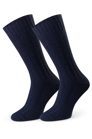 Steven 085 wełniane Skarpety za kostkę, granatowy