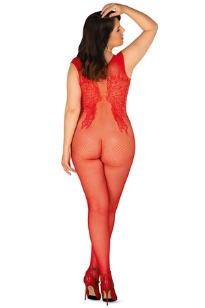 Obsessive Bodystocking N112 Body bodystocking, czerwony