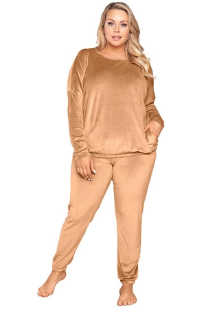 Italian Fashion Juga dł.r. dł.sp. Dres homewear, camel