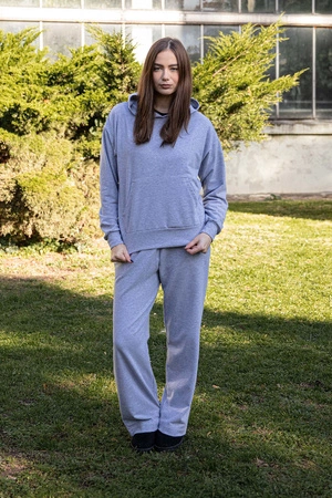 Dkaren DK-K-B8 Komplet bluza+spodnie, szary