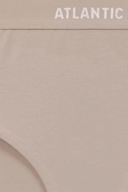 Atlantic 3CLP-009B 3-pack Majtki wysokie figi, ecru/beżowy/ciemnobeżowy