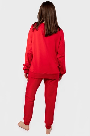 Dkaren DK-K-B2 Komplet bluza+spodnie, czerwony
