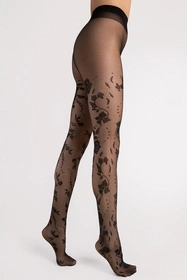 Fiore Flores 20 DEN G6110 Wyrób pończoszniczy rajstopy, black