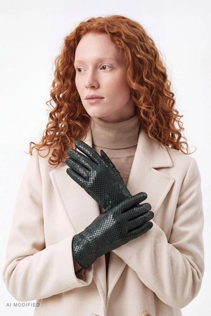 Vivisence 7223 Rękawiczki skórzane, black