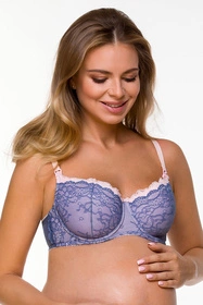 Lupo 3110 Biustonosz do karmienia, niebiesko-różowy