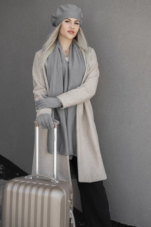 Vivisence 7202 Rękawiczki dzianinowe, jasnoszary