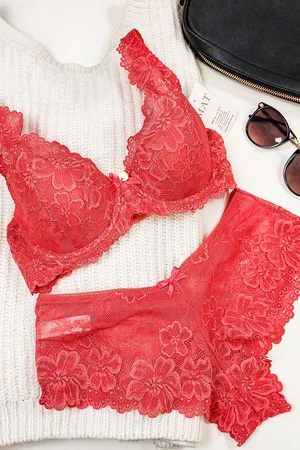 Mat 053/54/2 Carmela Majtki szorty, czerwony