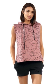 Reviver F5506 Bluza nierozpinana, pudrowy róż