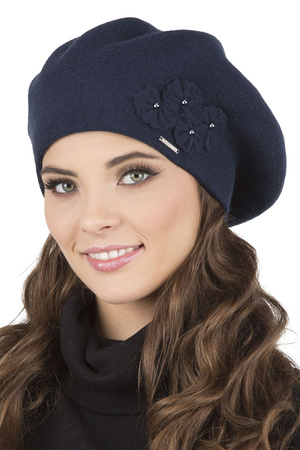 Vivisence 7006 Nakrycie g�owy beret, granatowy