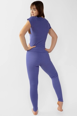 Dkaren Halima-Kpl Komplet legginsy + bluzka, fiolet