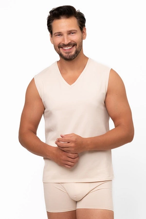 Italian Fashion Apollo sz.r. Koszulka bez rękawów, beż