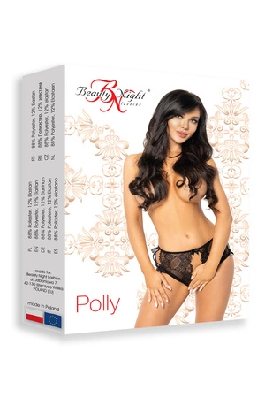 Beauty Night Polly BN6610 Majtki figi otwarte, black