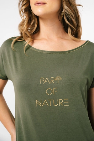 Italian Fashion Natura kr.r. Nocna koszula, khaki