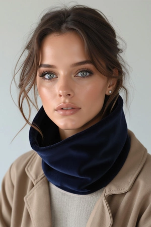 Vivisence 7109 Szalik lub apaszka komin, granatowy