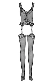 Obsessive Bodystocking F221 Body bodystocking, czarny