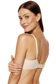 Gorteks Soleil/B4 Biustonosz usztywniany, beżowo-limonkowy