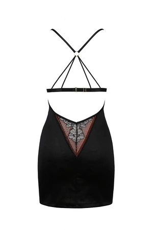 Casmir Mirella chemise Nocna komplet koszulka + stringi, black