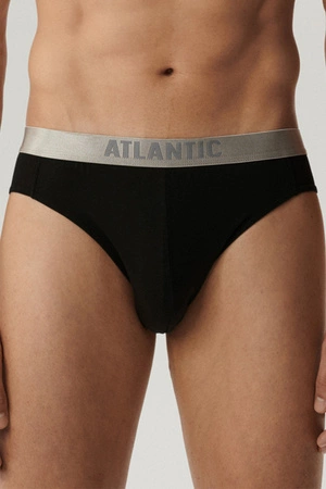 Atlantic 2BMP-013 2-pack Majtki slipy, czarny