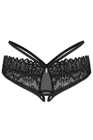 Obsessive Donarella crotchless panties Majtki figi otwarte, black