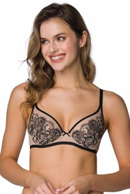 Mat 3804/2 Frances Biustonosz miękki, beż-czarny