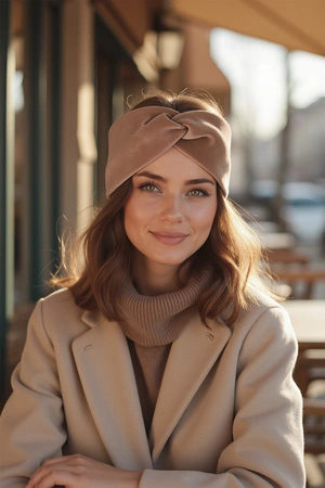 Vivisence 70109 Nakrycie głowy opaska, beżowy