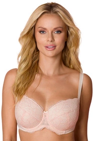 Vena VB-462 Biustonosz usztywniany, pudrowy róż