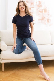 Italian Fashion Ibiza kr.r. Koszulka klasyczna, granat