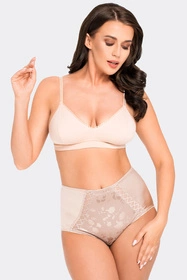 Babell BBL 198 Majtki wysokie figi, beżowy
