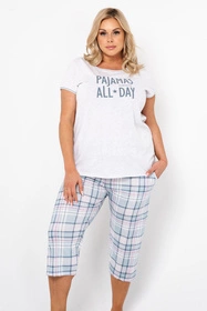 Italian Fashion Glamour kr.r. sp.3/4 Nocna piżama, j.melanż/druk