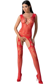 Passion BS099 Body bodystocking, red