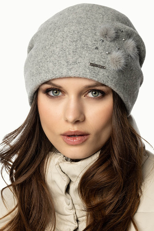 Vivisence 7091 Nakrycie g�owy czapka, jasnoszary