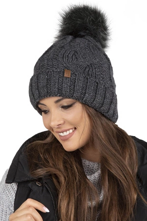 Vivisence 7014Kmpl Komplet czapka+komin, ciemnoszary