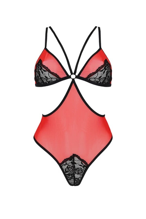 Passion Peonia body Body sexy, red