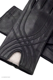 Vivisence 7225 Rękawiczki skórzane, black