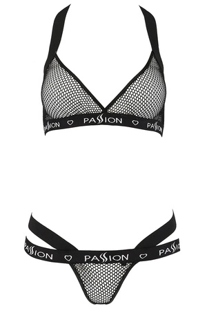 Passion Arin set Nocna komplet biustonosz + stringi, black