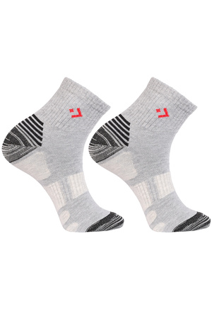 Moraj CSS250-047 Skarpety za kostk�, patt 2-grey melange