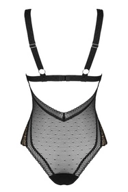 Obsessive Estiqua teddy Body sexy, czarny