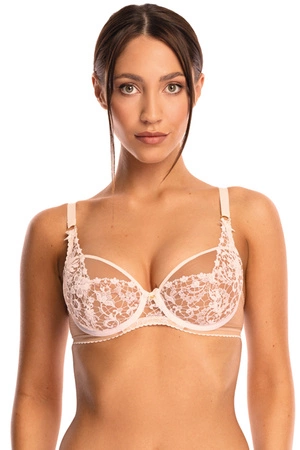 Bella Misteria 36-76 Klasyczna Elegancja Biustonosz push-up, beżowo-biały