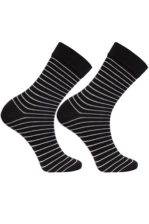 Moraj CML400-015 Skarpety za kostkę, patt 1-black/paski