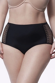 Julimex Opal panty Majtki wysokie figi, czarny