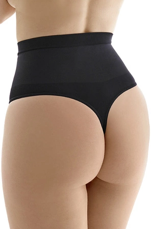 Gabriella String High Waist Modelling Code 1212 Majtki stringi modelujące, black