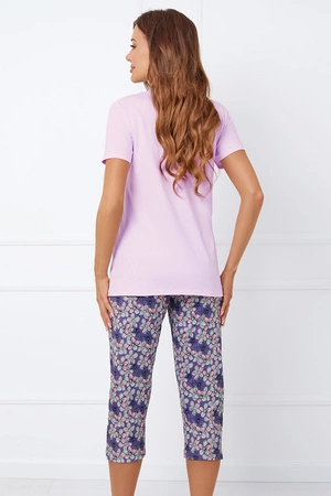 Italian Fashion Carbonia kr.r. sp.3/4 Nocna piżama, róż/druk