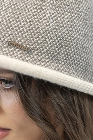 Vivisence 7044 Nakrycie głowy kapelusz, beżowa pepitka