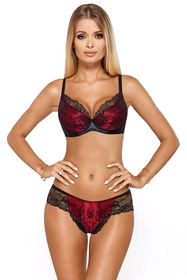 PariPari Catherine III Majtki figi, black-red