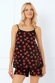 Italian Fashion Cherry ws.r. kr.sp. Nocna piżama, druk/czarny