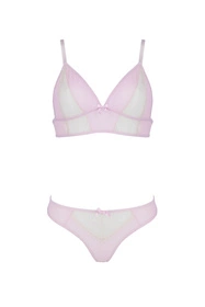 Avanua Pamela set Nocna komplet biustonosz + stringi, pink